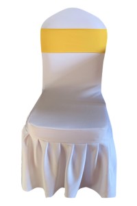 Large-scale customized hotel elastic chair cover chair back flower decoration bow design banquet exhibition free tie strap stool ribbon chair decoration store SKTBC047